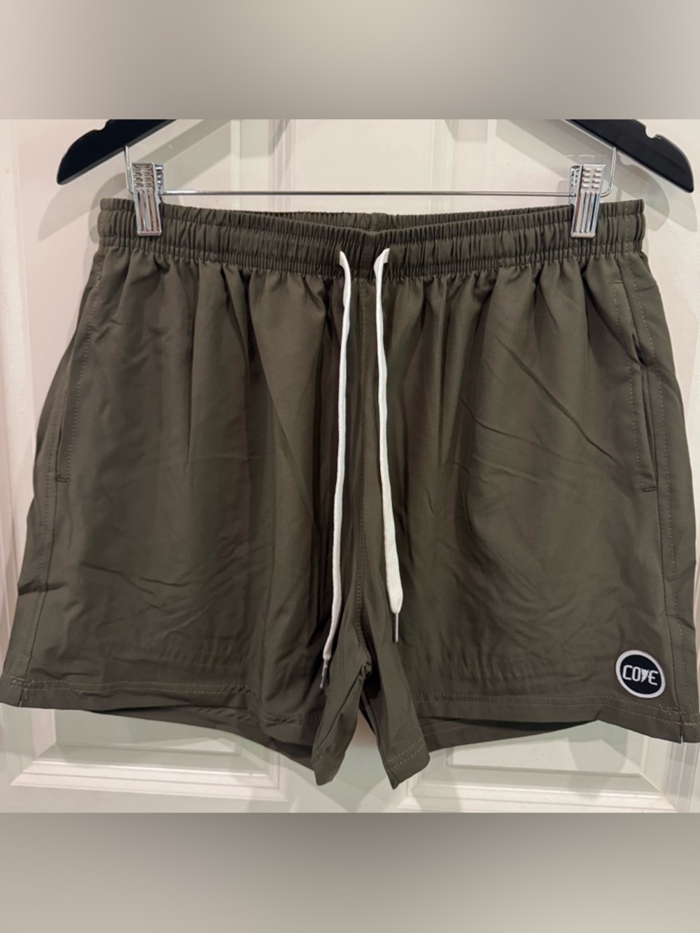 ❤️ 2/$37 COVE Olive Active hybrid athlete/swim  shorts 5” inseam $48 - Picture 4 of 10